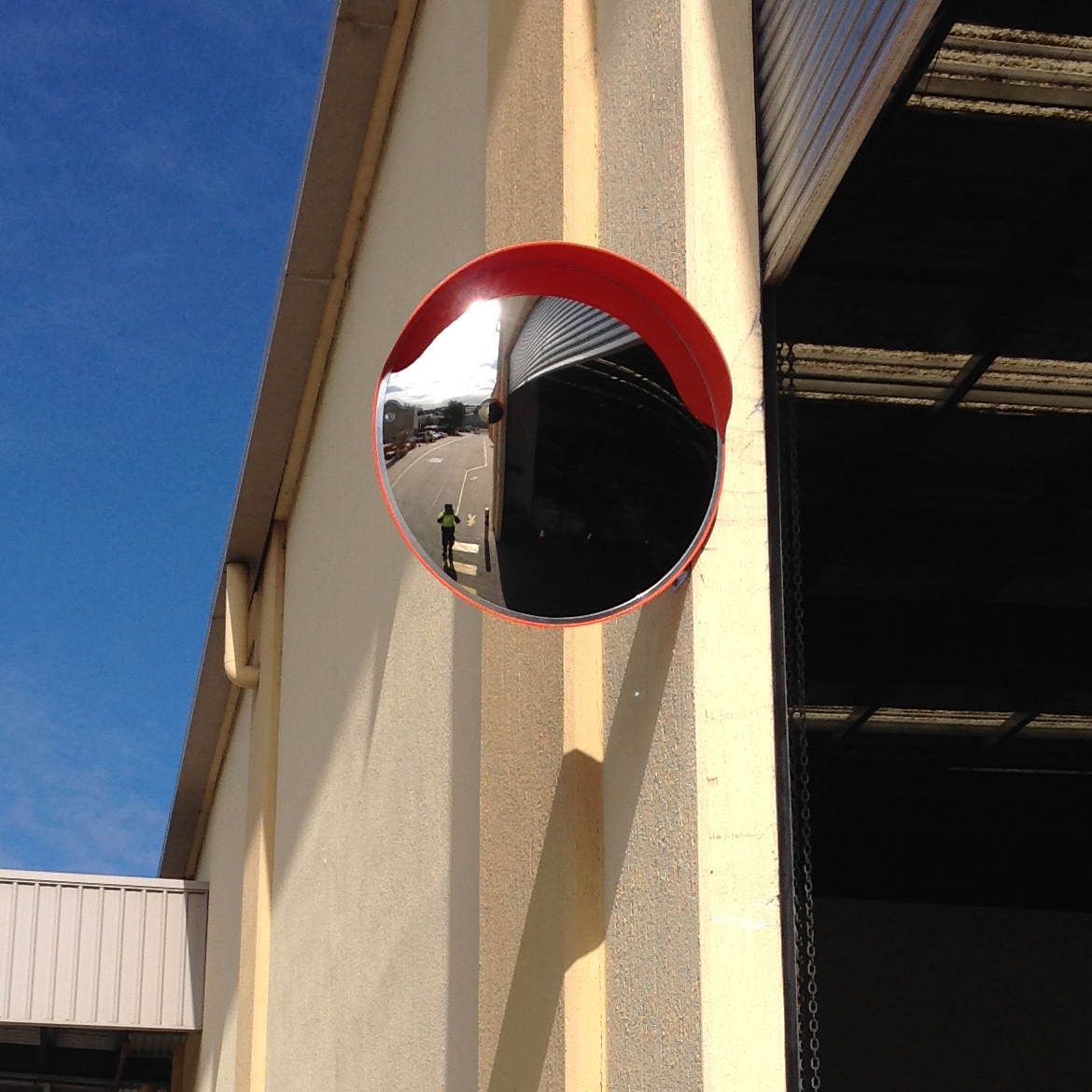 Convex Safety Mirrors : Stainless Steel External Convex Mirror